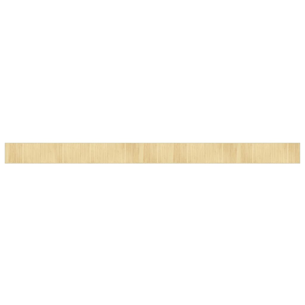 Tapis rectangulaire naturel clair 70x1000 bambou - 2