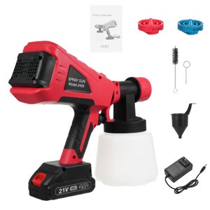 Sistema di spruzzatura di colore, serbatoio di pressione 10 l, pistola a spruzzo ad aria compressa con ugello da 3 mm, con regolatore dell'aria e