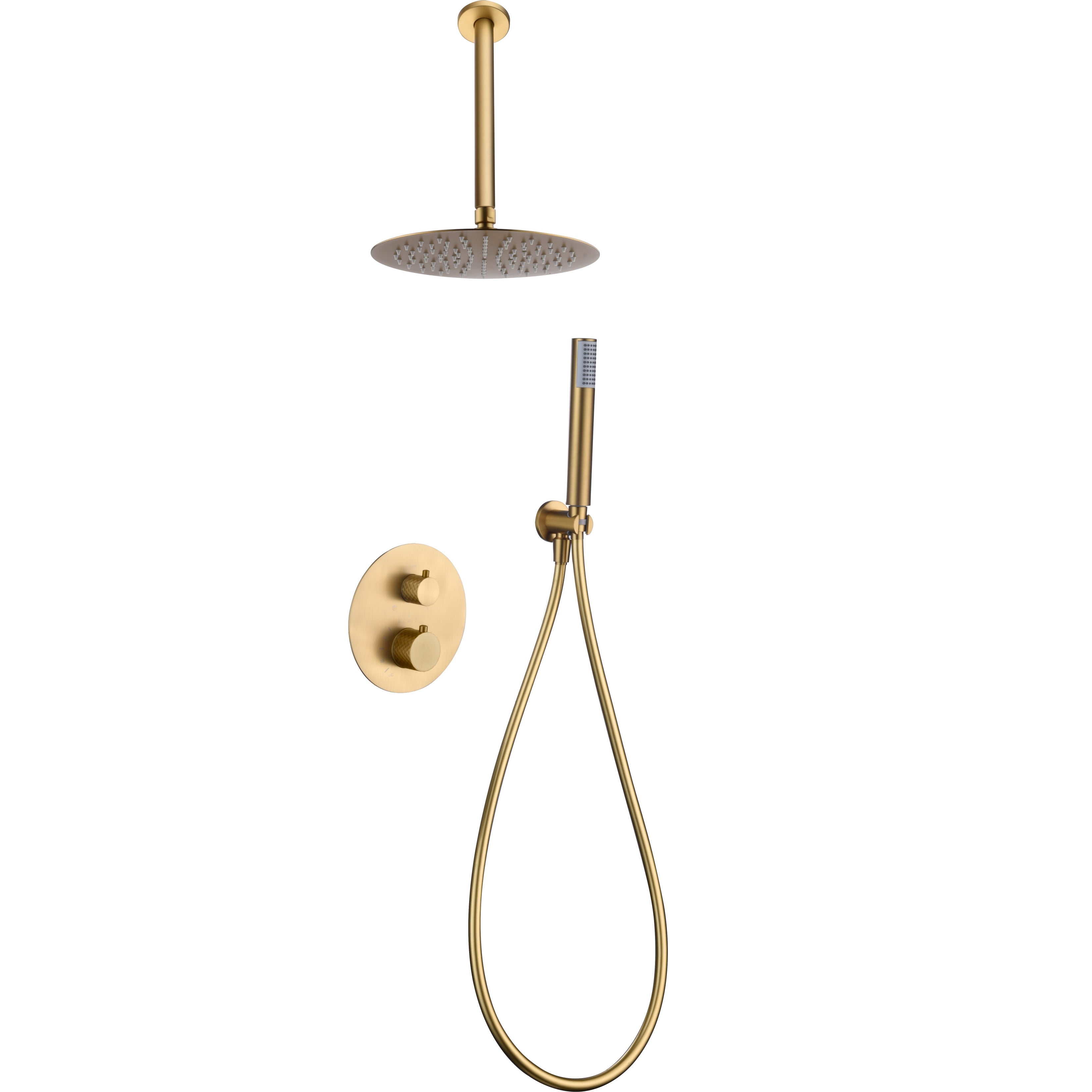 Colonne De Douche Thermostatique Imex Or Rose Brossé (pvd), Cartouche