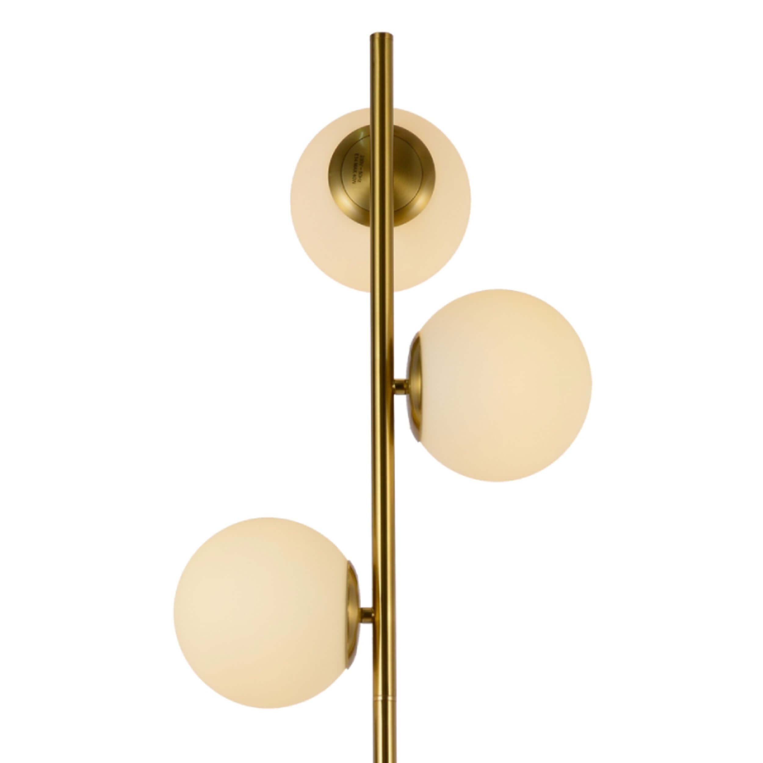 Lampa podłogowa stojąca Dorado złoto-biała 3xE14x40W wym: 160 x 30 x 30 cm metal Light Prestige - 7