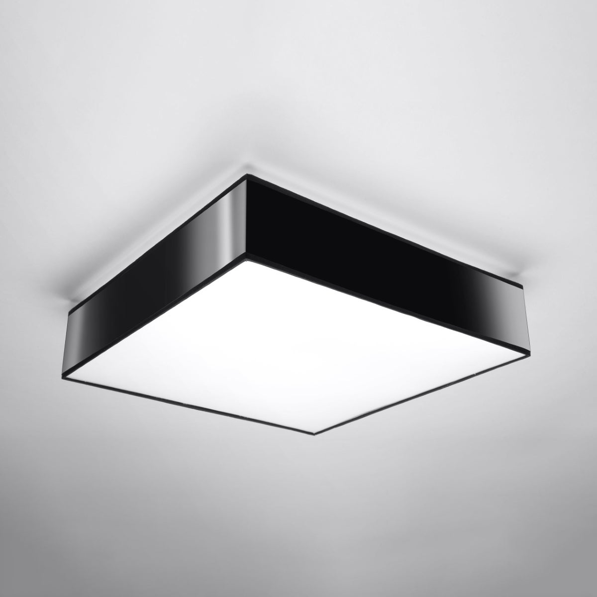 Plafon CARE 45 czarny LED 4000K - 45x45x11cm Sollux