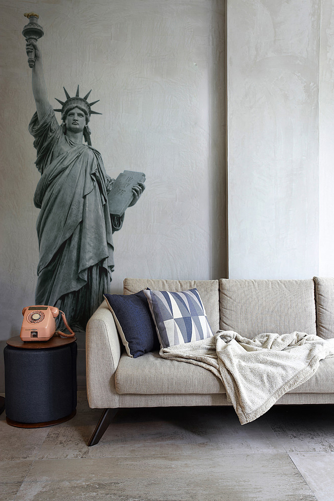 Stickers y vinilos decorativos, foto de la estatua de la libertad para decorar, 58 cm x 177 cm