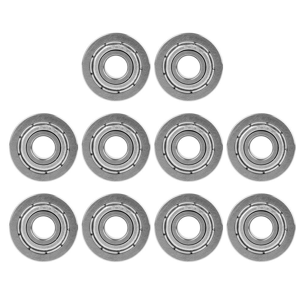 Lot 10 Roulements à Billes à Bride F695zz 5x13x4mm - Pour Tondeuses, Chariots Et Tracteurs