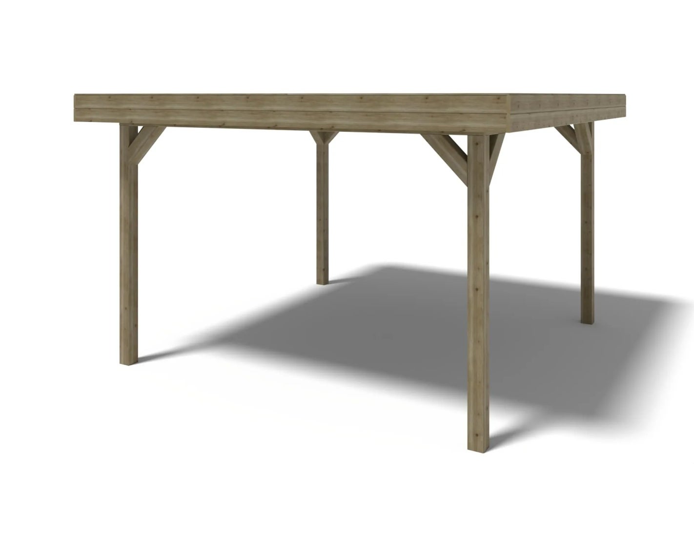 Altana ogrodowa wiata ALTANKA 4,04x4,04 m, drewniana, impregnowana, ALT24, 1szt.