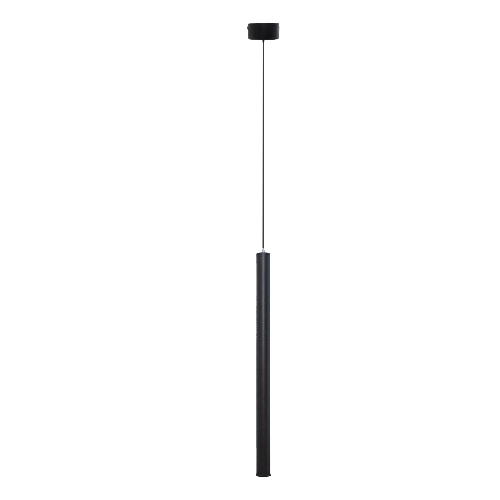 Lampe pendante cylindrique moderne et élégante LED 3W lumière chaude pendentif de cuisine 50cm table à manger bar 230V NOIR 4000K - 2
