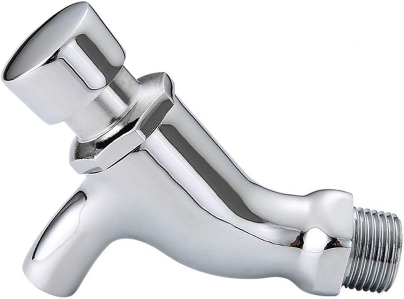 Jednootworowy kran ścienny z automatycznym wyłącznikiem - Miedziany ogranicznik zimnej wody - Opóźniony kran - Do łazienki, ogrodu, na patio