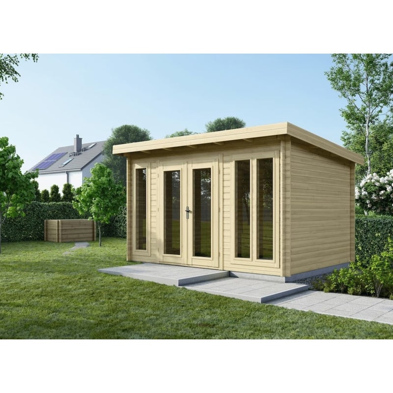 Domek ogrodowy ALTANKA 12 m2 - 4x3 m - 34 mm, drewniany, DOM652, 1 szt.