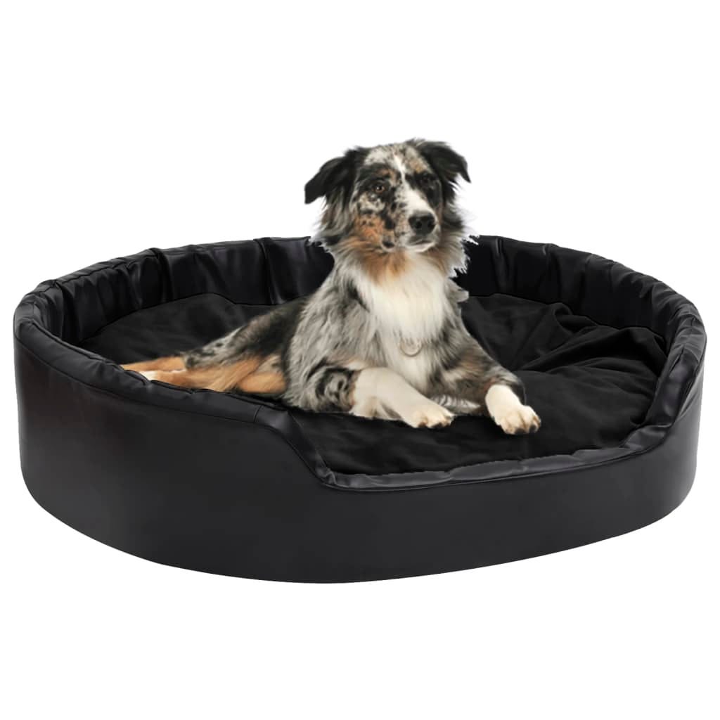 Cama XXL Para Perros Grandes – Sofá Tumbona Ortopédica De Poliéster Negro – Resistente Al Agua Y Arañazos – Odolpluesch