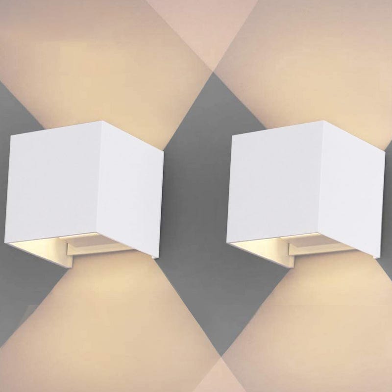 Keller LED Lámpara de pared Ángulo regulable Escaleras Exterior IP65 ...