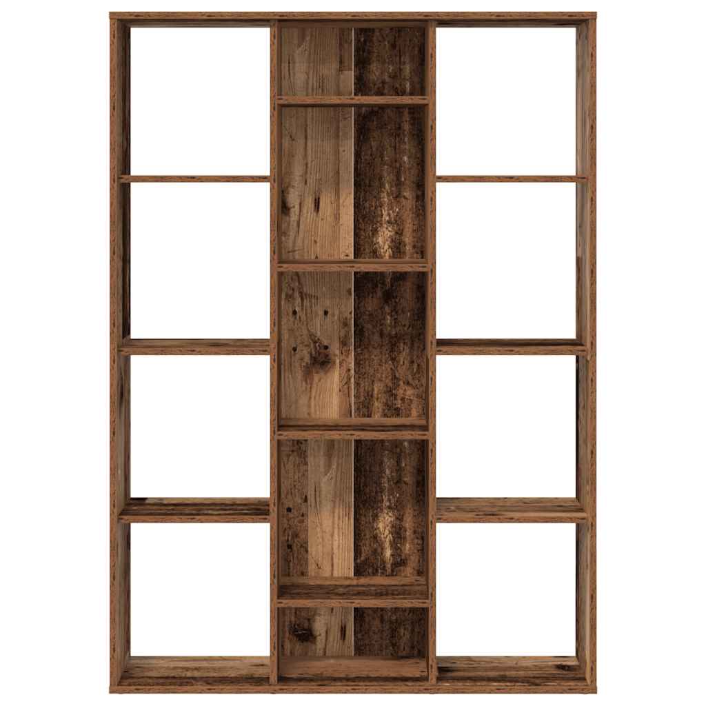 Séparateur de pièce/bibliothèque, vieux bois, 100 × 24 × 140 cm, pour le salon - 5