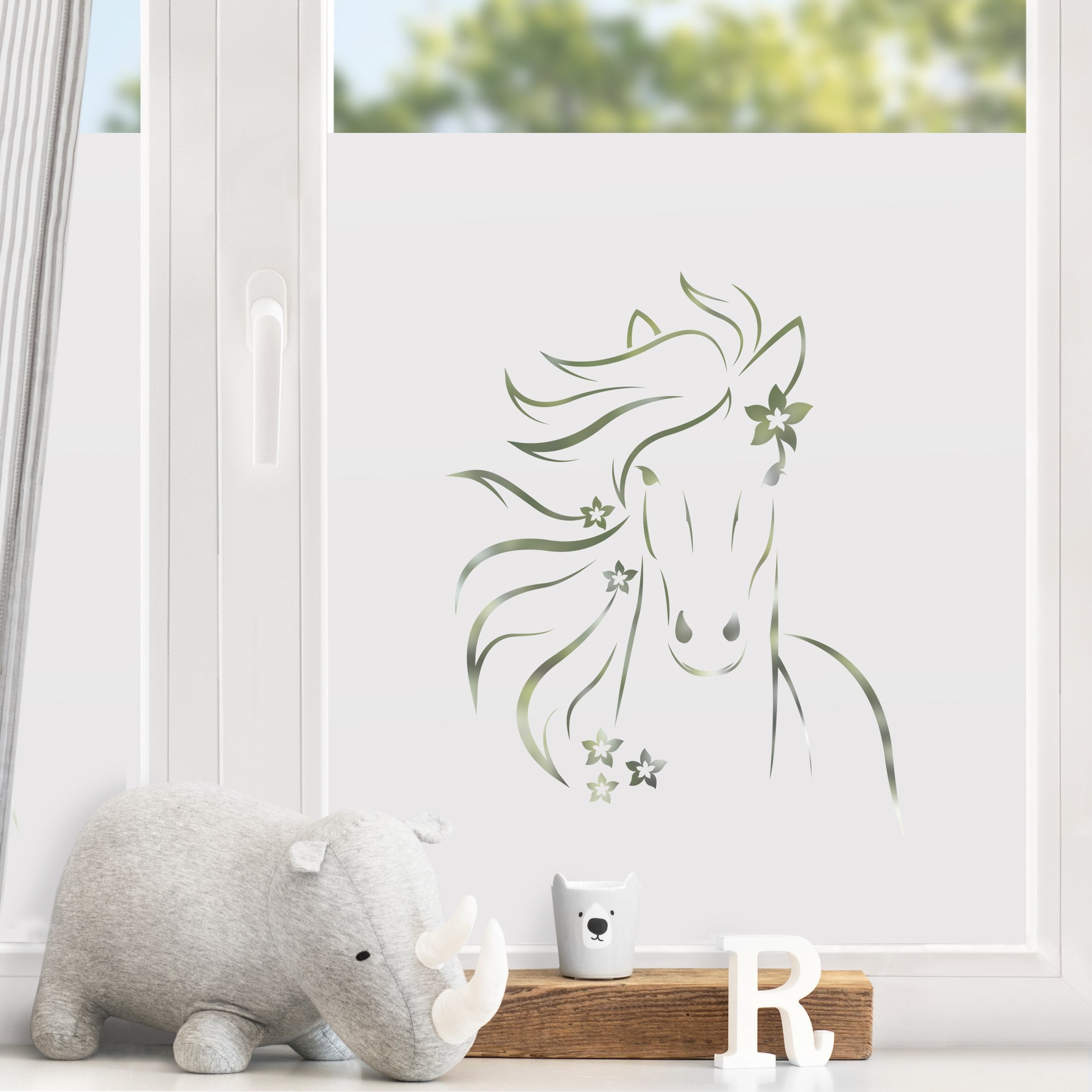 Lámina ventana vinilo privacidad 120 x 120 cm vinilo ventanas intimidad vinilo esmerilado estático opaco 121 dormitorio infantil niña