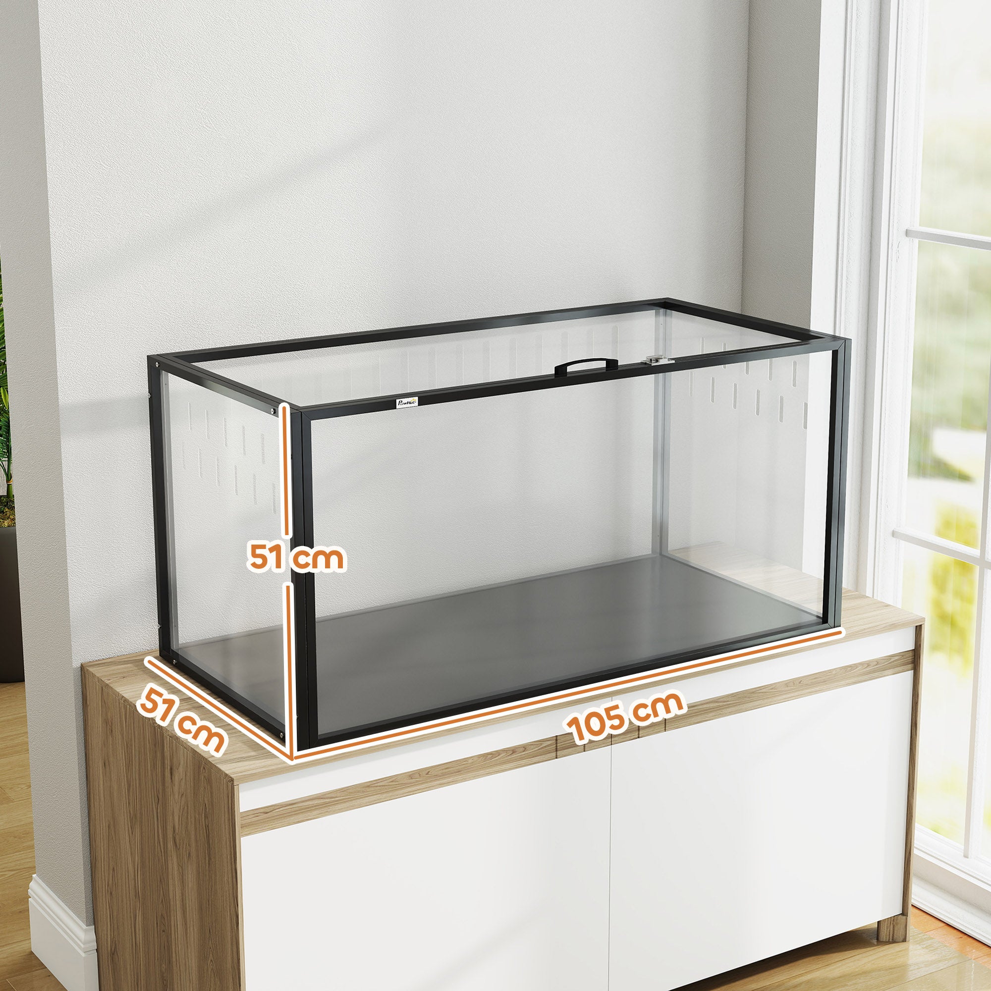 Cage pour hamster transparent de vue panoramique 360° acrylique noir ...