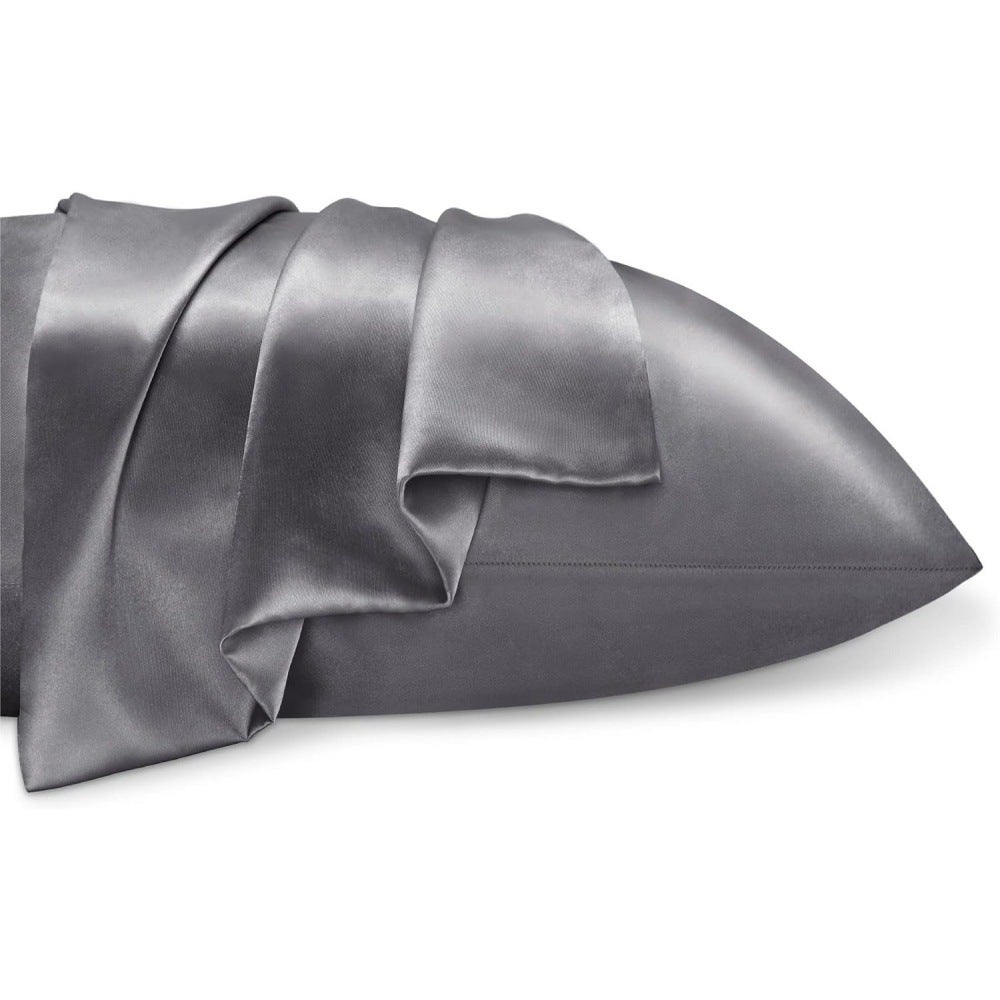 Lot de 2 taies d'oreiller en satin doux, lisses et infroissables pour homme et femme，Standard (20x26 Inch) - 6