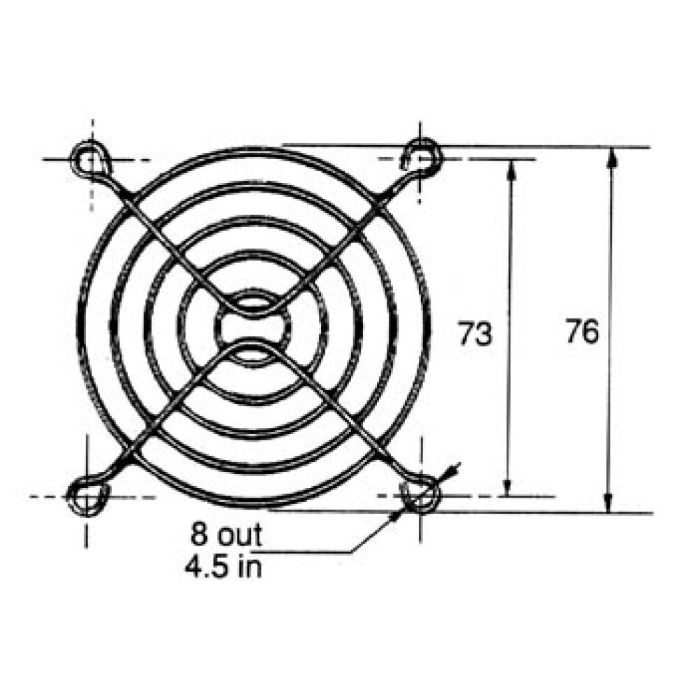 Ventilateur 80x80 Mm 220VAC Avec Roulements à Friction - Refroidissement Pour Équipements Électroniques Et Industriels