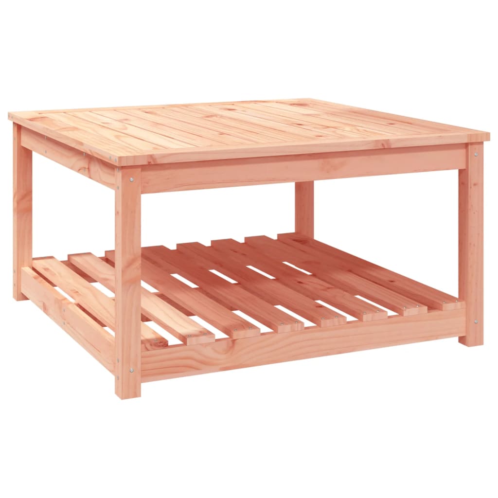 Table de jardin extensible carré en Bois Marron 2 places - 2