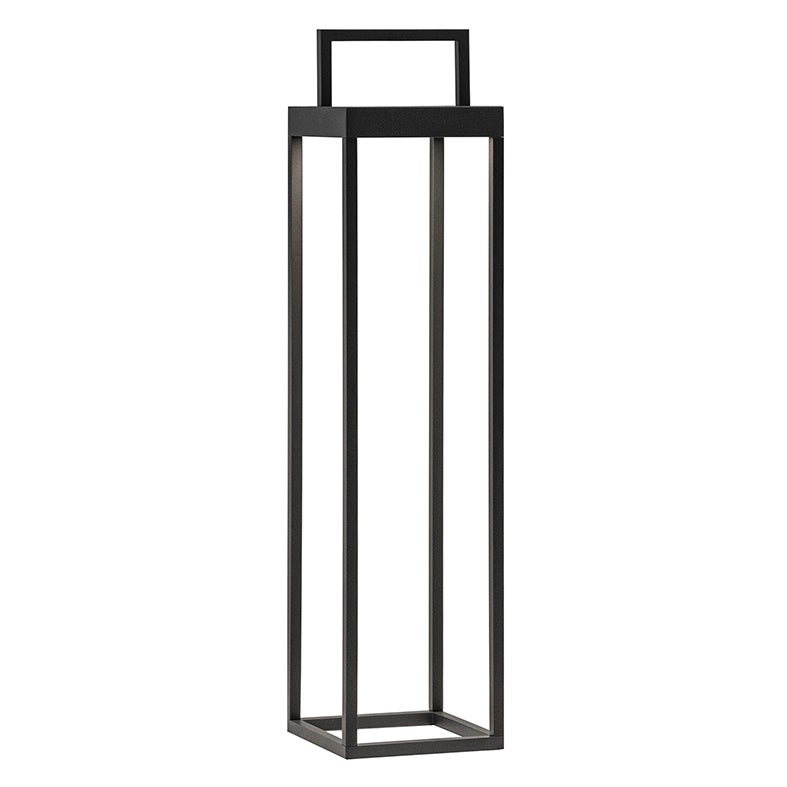 Latarnia solarna Soon, antracytowa, dioda LED 2,2 W, zasilana bateryjnie, IP54, wysokość 52,5 cm