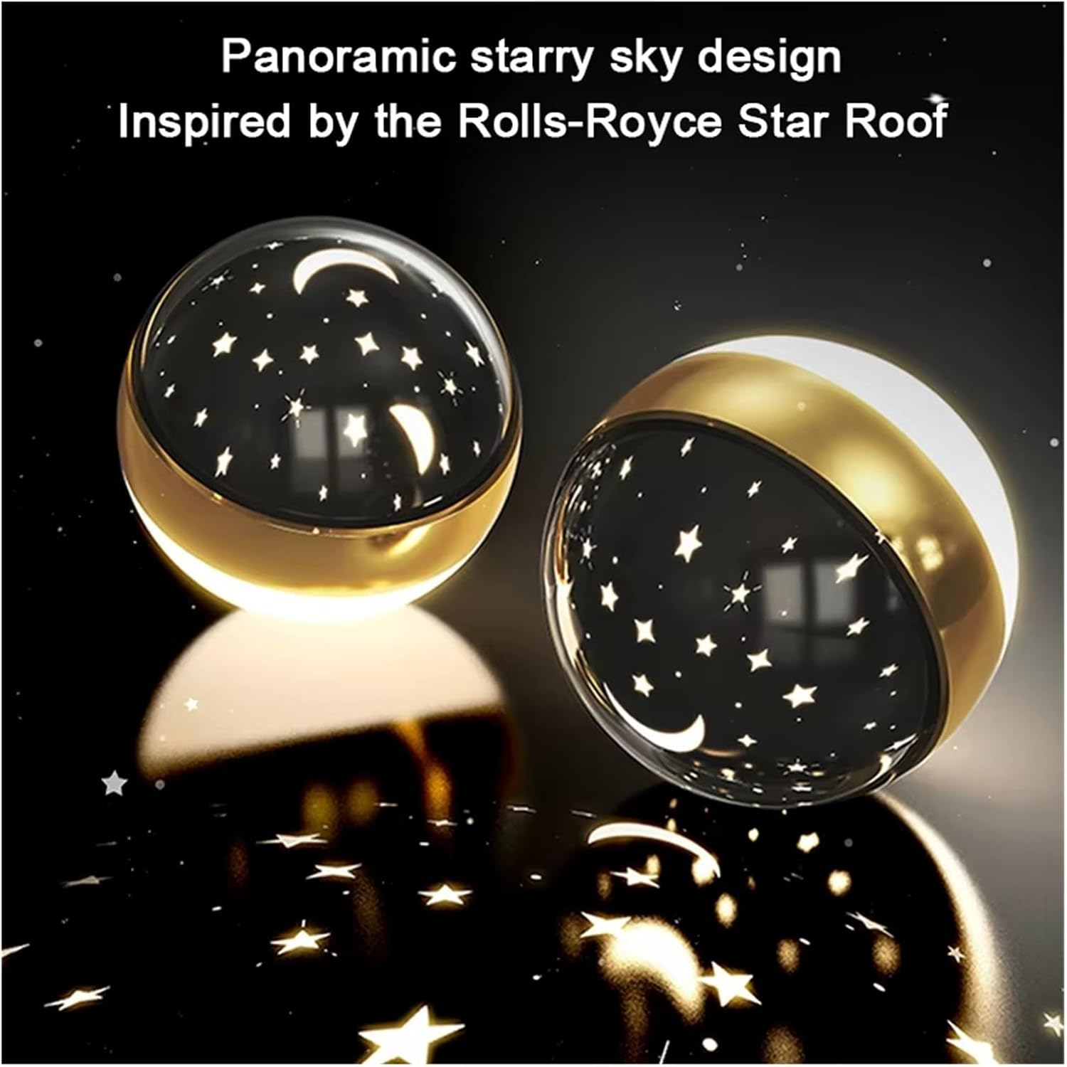 Plafonnier LED, Lustres modernes, Petit plafonnier avec projection de ciel étoilé, Applique d'entrée φ24 cm, 3 températures de couleur (3000K - 6000K) - 7