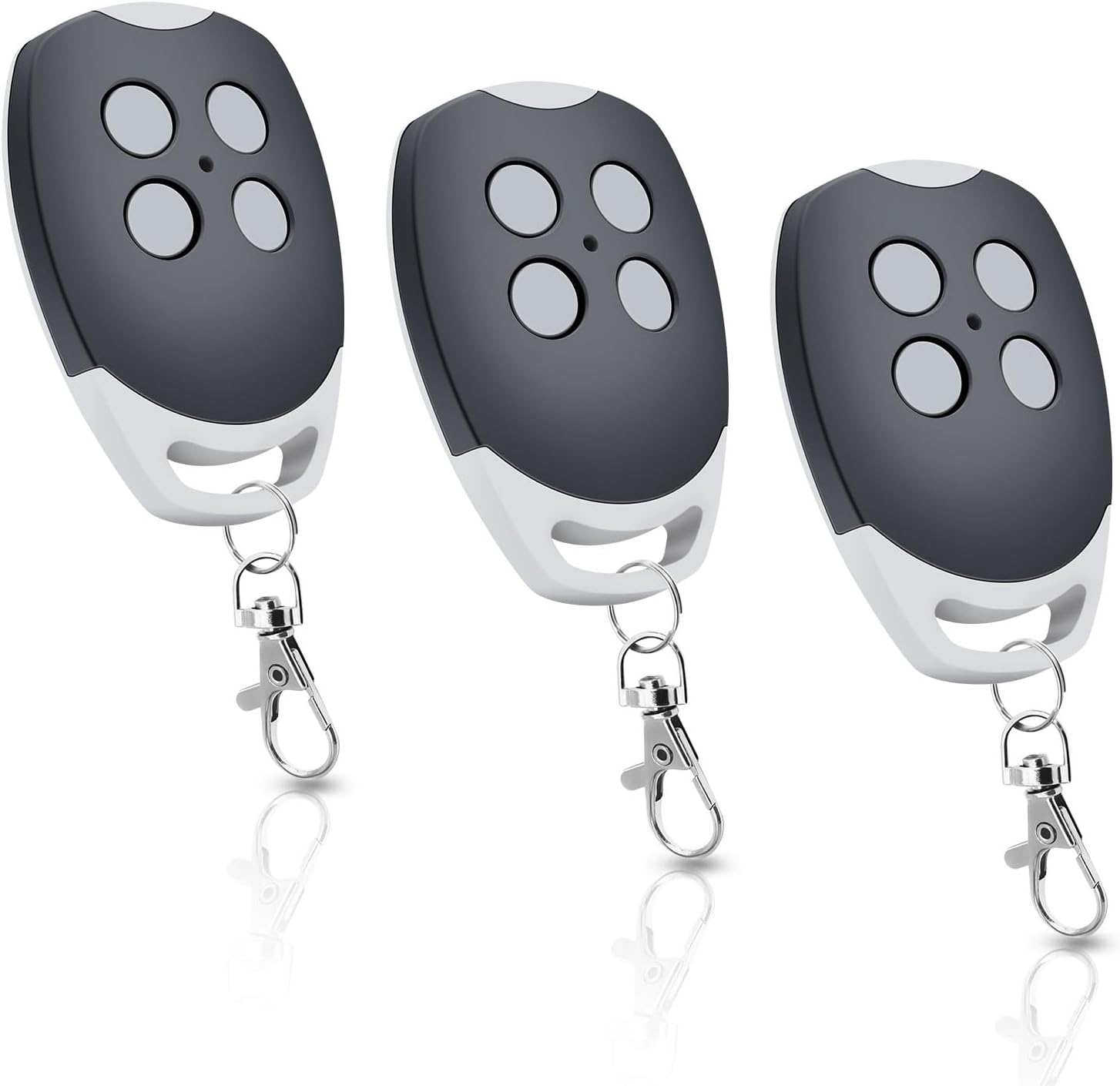 Lot De 3 Télécommandes RTS 433.42Mhz - Compatible Portail, Garage, Neuf, Pile CR2430