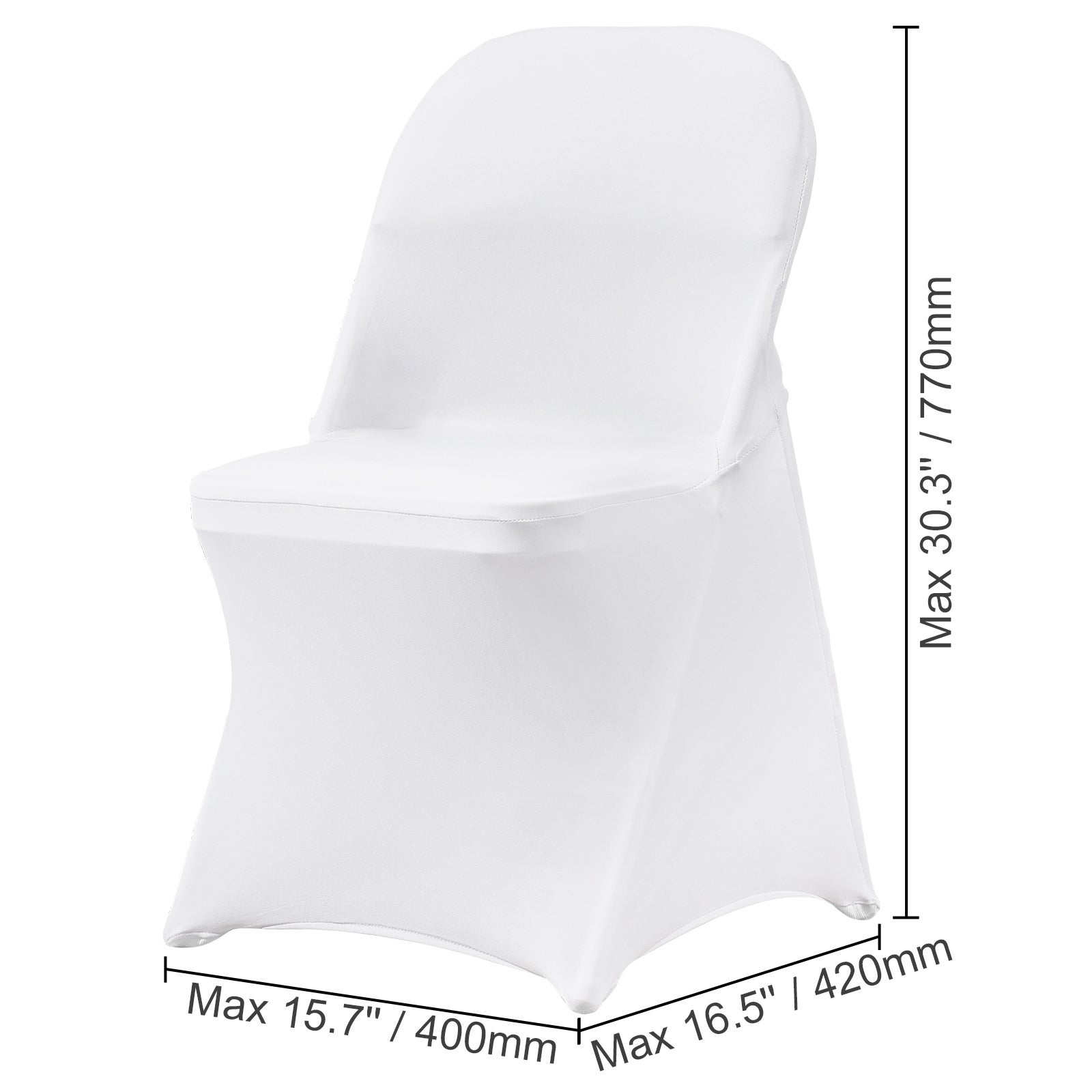 Housses de chaise extensible,SucceBuy housse universelle ajustée,amovible et lavable pour mariage,banquet,fête et célébrations - 2