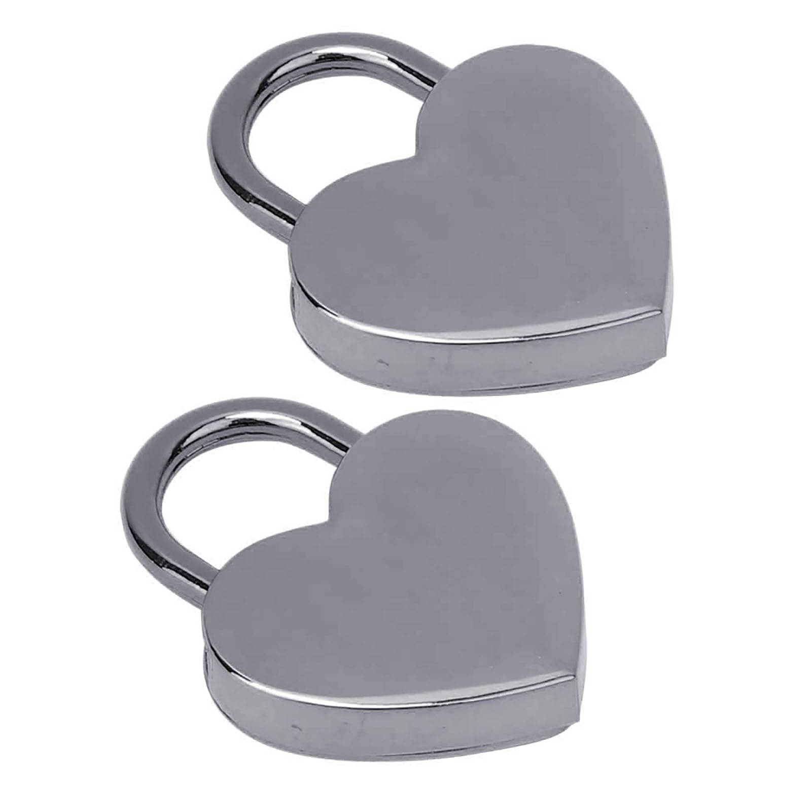 KONTONTY Lot de 2 cadenas en forme de cœur pour valise, sac à dos