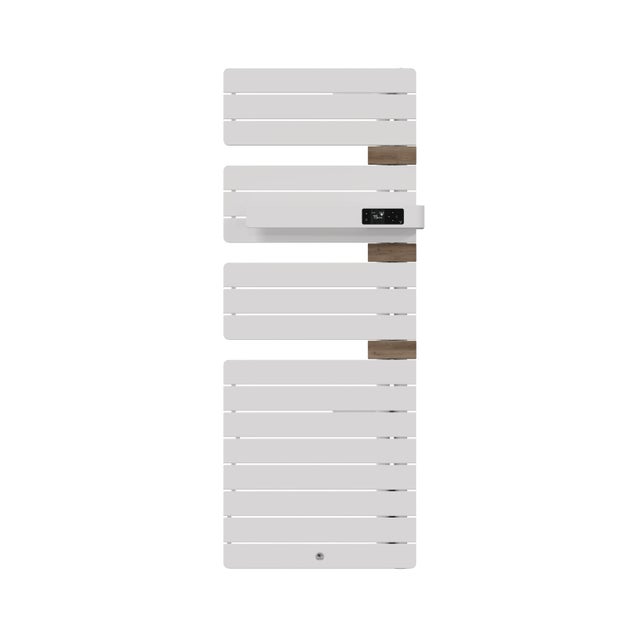 Sèche-serviettes connecté Allure 4 750W Blanc mat/Chêne Mat à droite - THERMOR - 483260