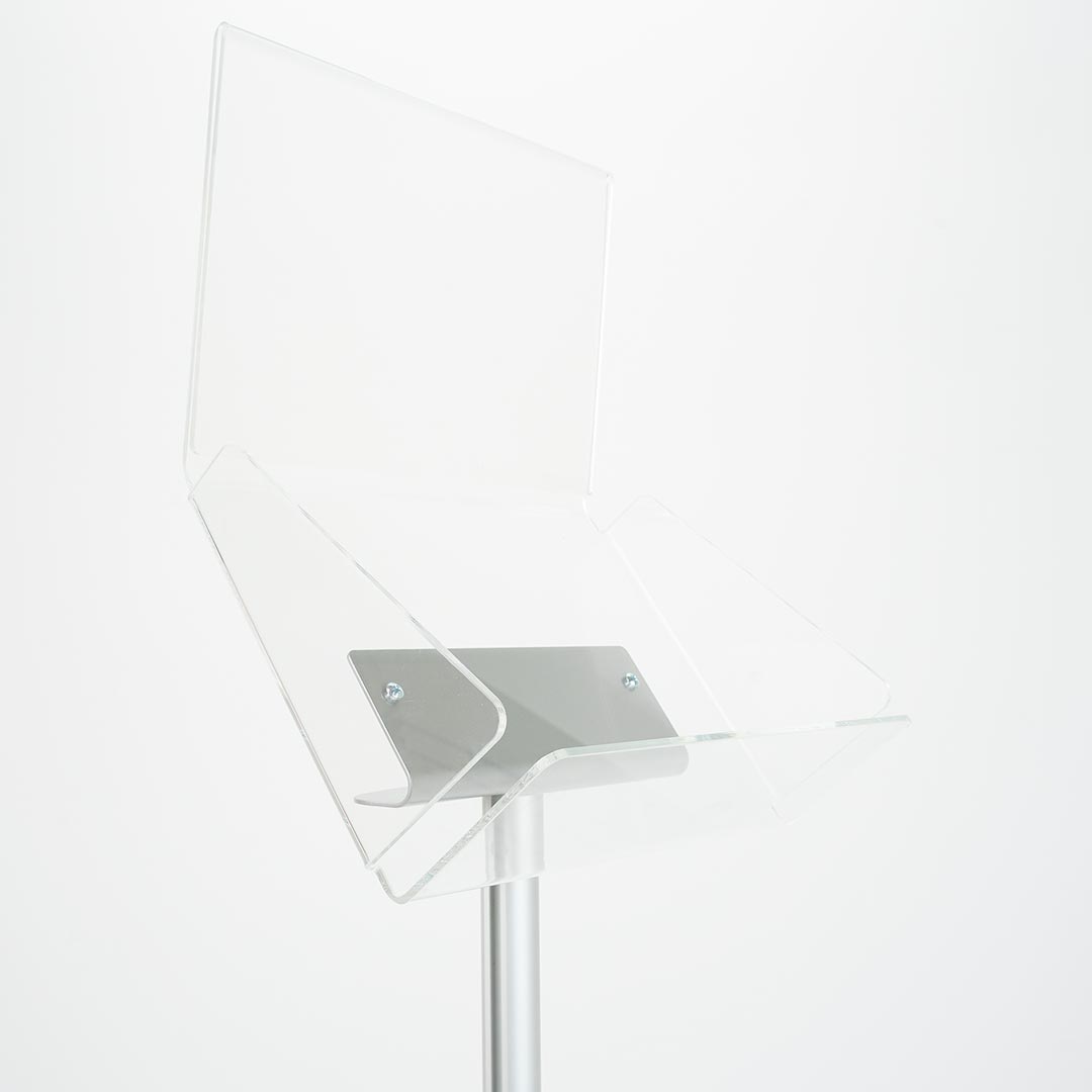 2 Soportes Para Folletos A6 De Acrílico Transparente - Para Mesa O Pared, Ideal Para Negocios Y Oficinas