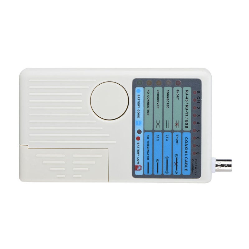 Testeur de réseau RJ45 / RJ11 / USB / BNC et détecteur de câbles LAN - 7