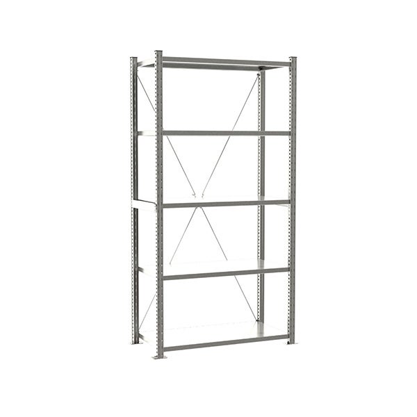 Étagère Métal Simon Rack 5 Niveaux 2000x1100x500mm - Capacité 100kg/niveau Garage