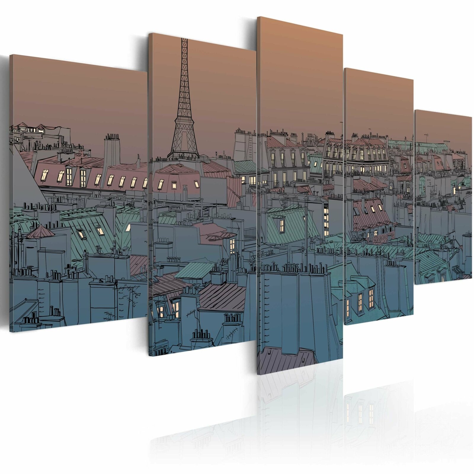 Tableau paris à la tombe du jour Leroy Merlin