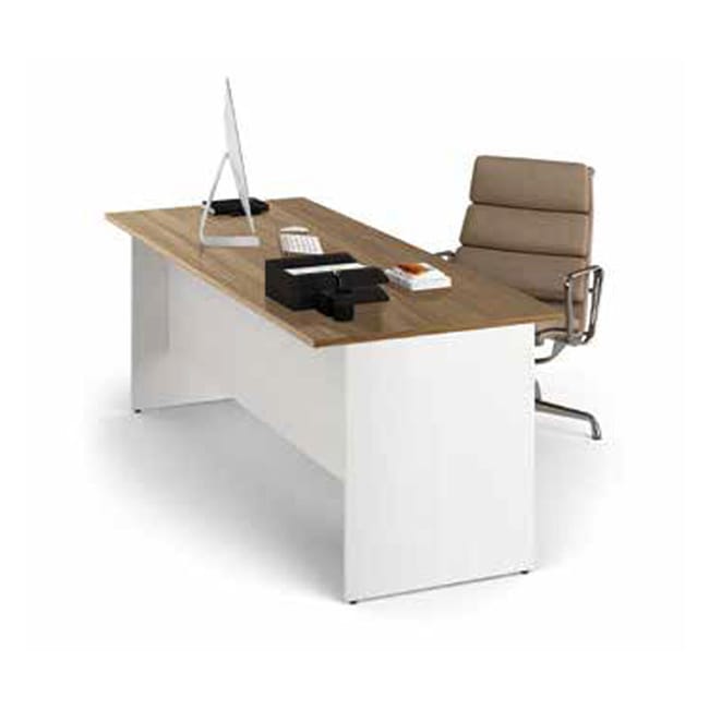 Escritorio color noce natural 74x180x80 | Leroy Merlin