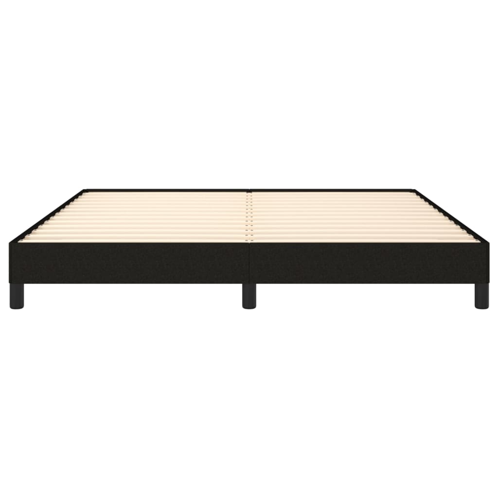 Cadre de lit sans matelas noir 180 x 200 cm tissu - 5