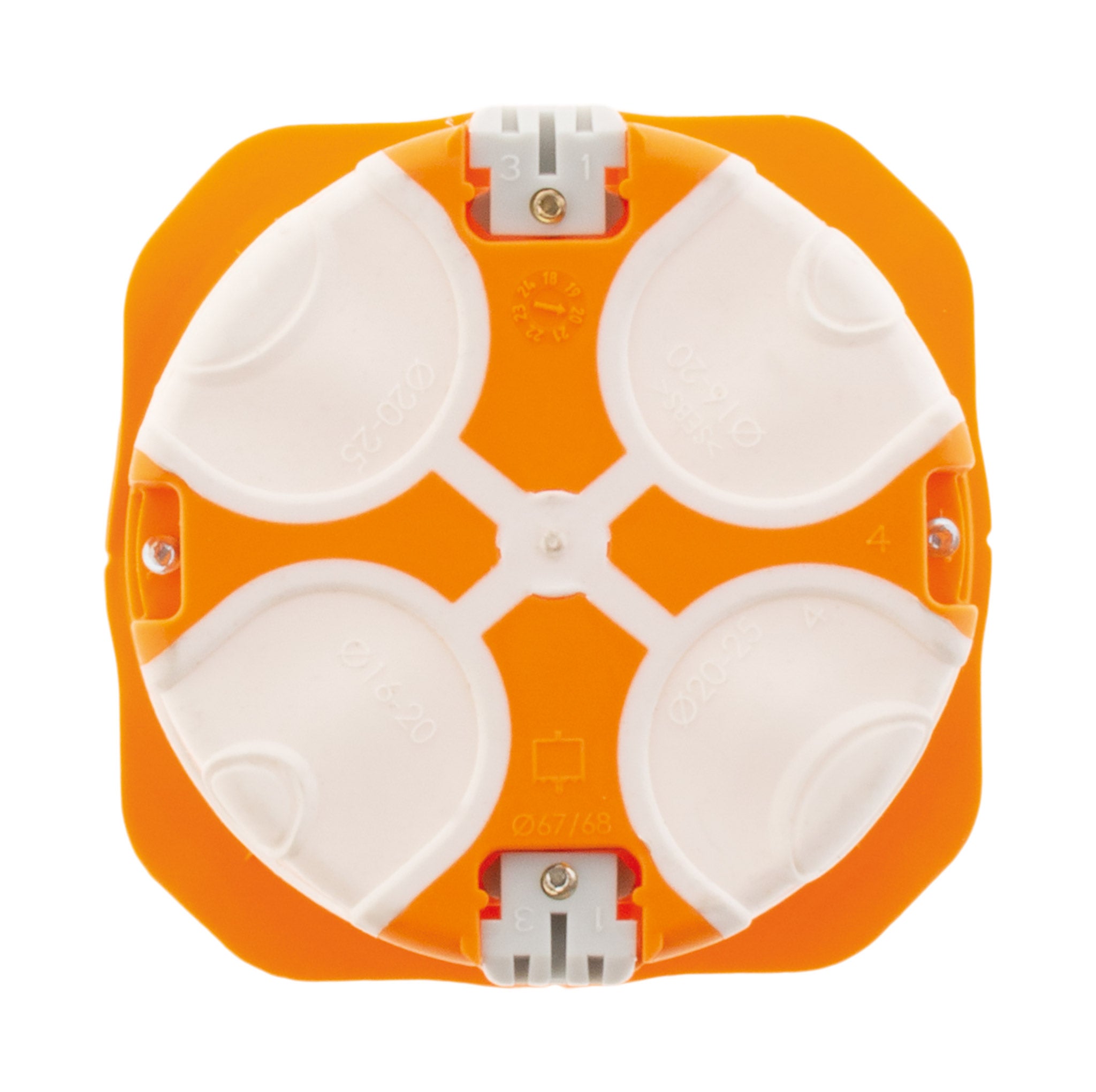 Boîte d'encastrement simple - CAPRI - Ht 40 - 4 entrées - 4