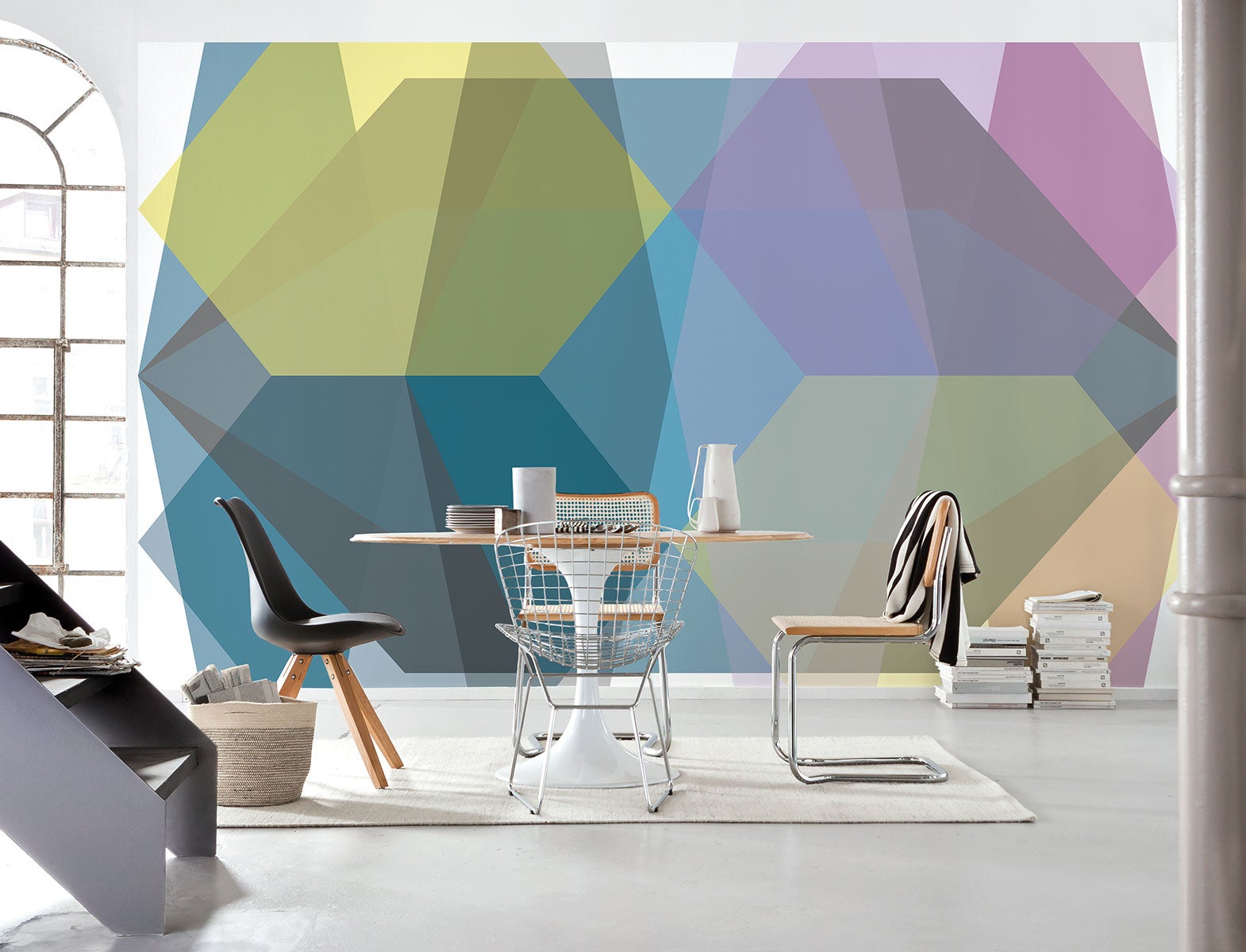 Fototapeta diament wielokolorowym - 400 x 250 cm - SANDERS &amp; SANDERS