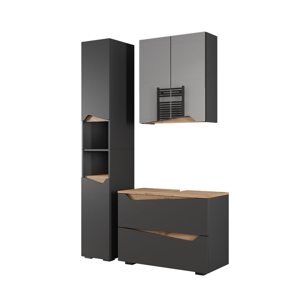 Vicco Zestaw mebli łazienkowych Marelle, Antracyt, Завантаження...