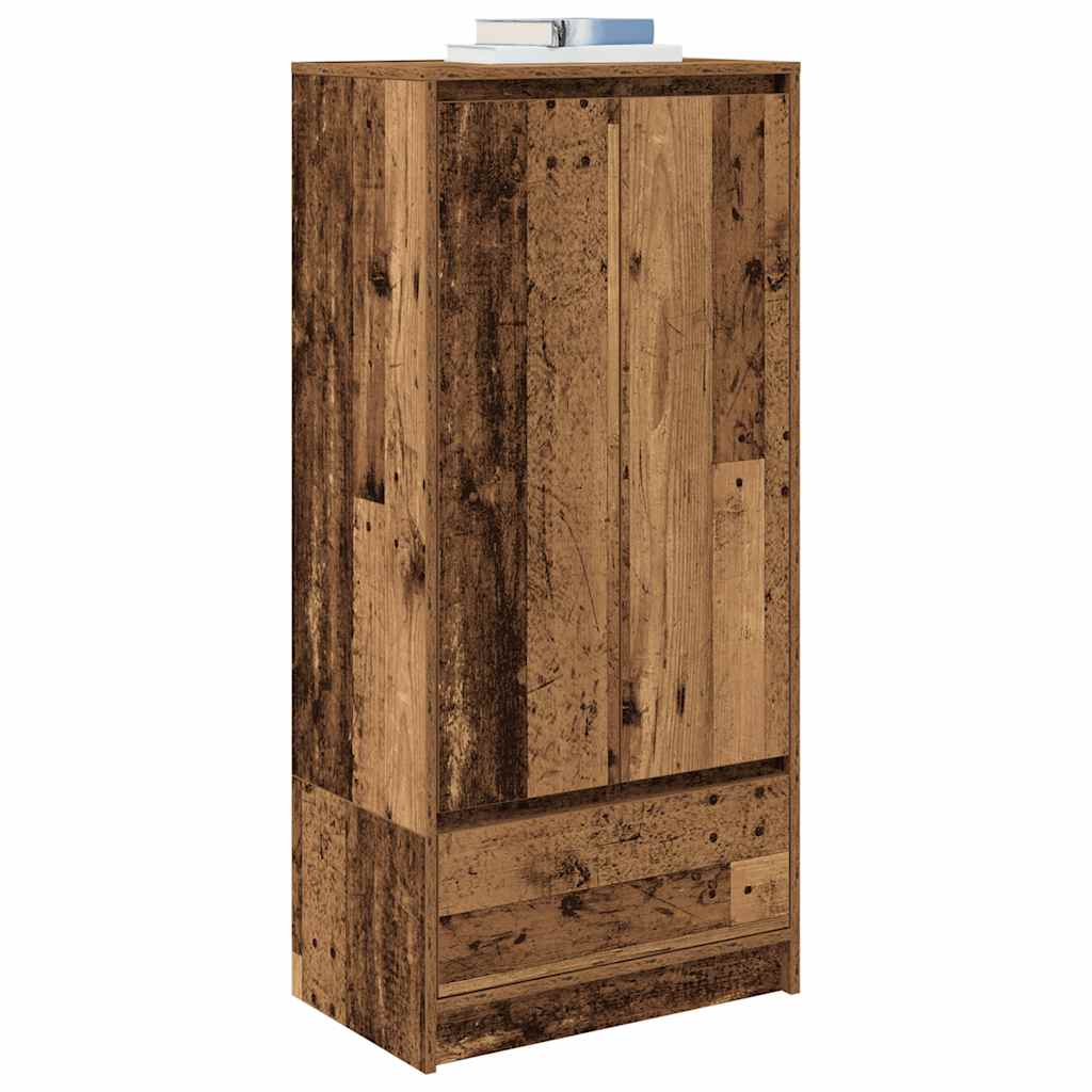 Maison Exclusive - Armario con cajón de madera vieja 55,5x34x119,5 cm - 4