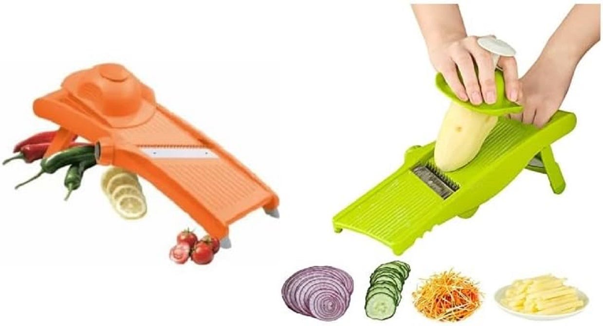 Cutter Cucina Multiuso Mandolina Affettatrice Per Verdure - Taglia - Foto 7