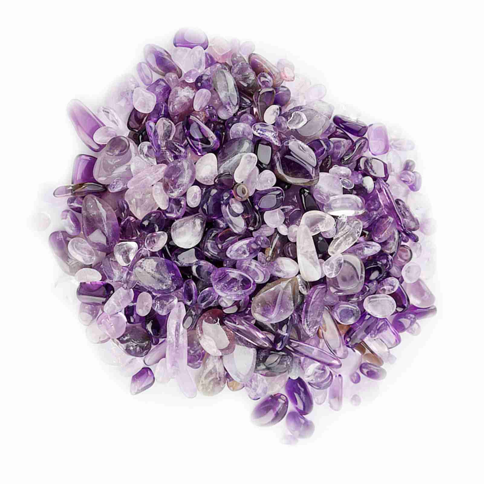 Pezzi di quarzo cristallino naturale frantumato (viola) - 2