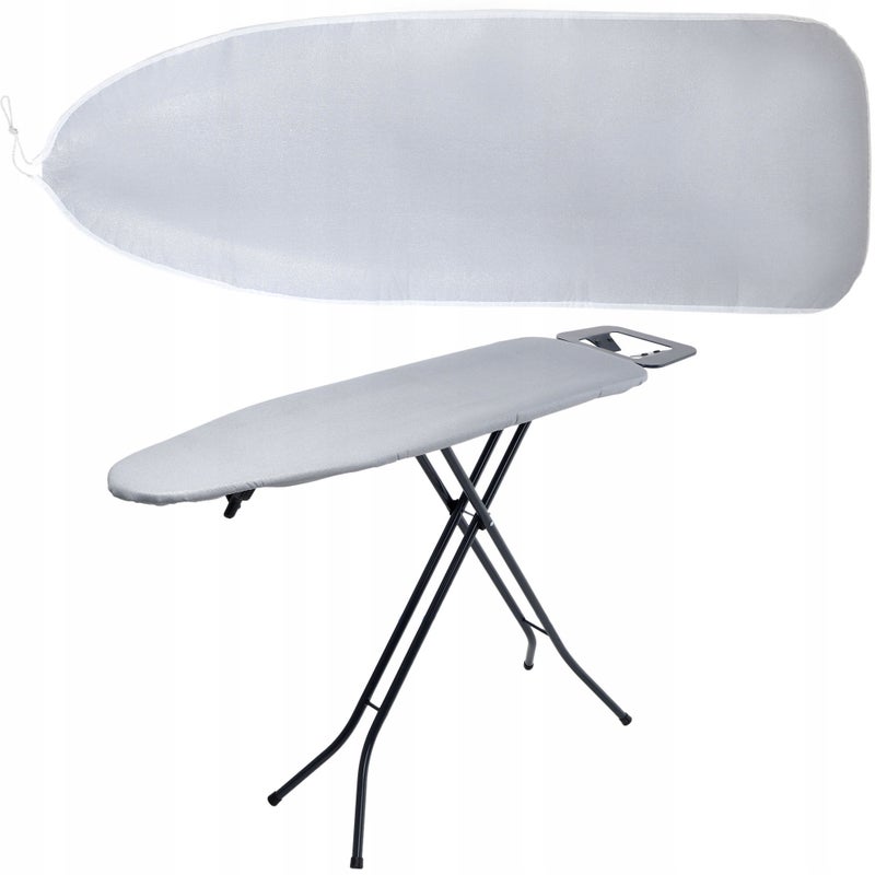 POKROWIEC NA DESKĘ DO PRASOWANIA DESKI PODKŁAD 140x50 cm BAWEŁNA SREBRNY