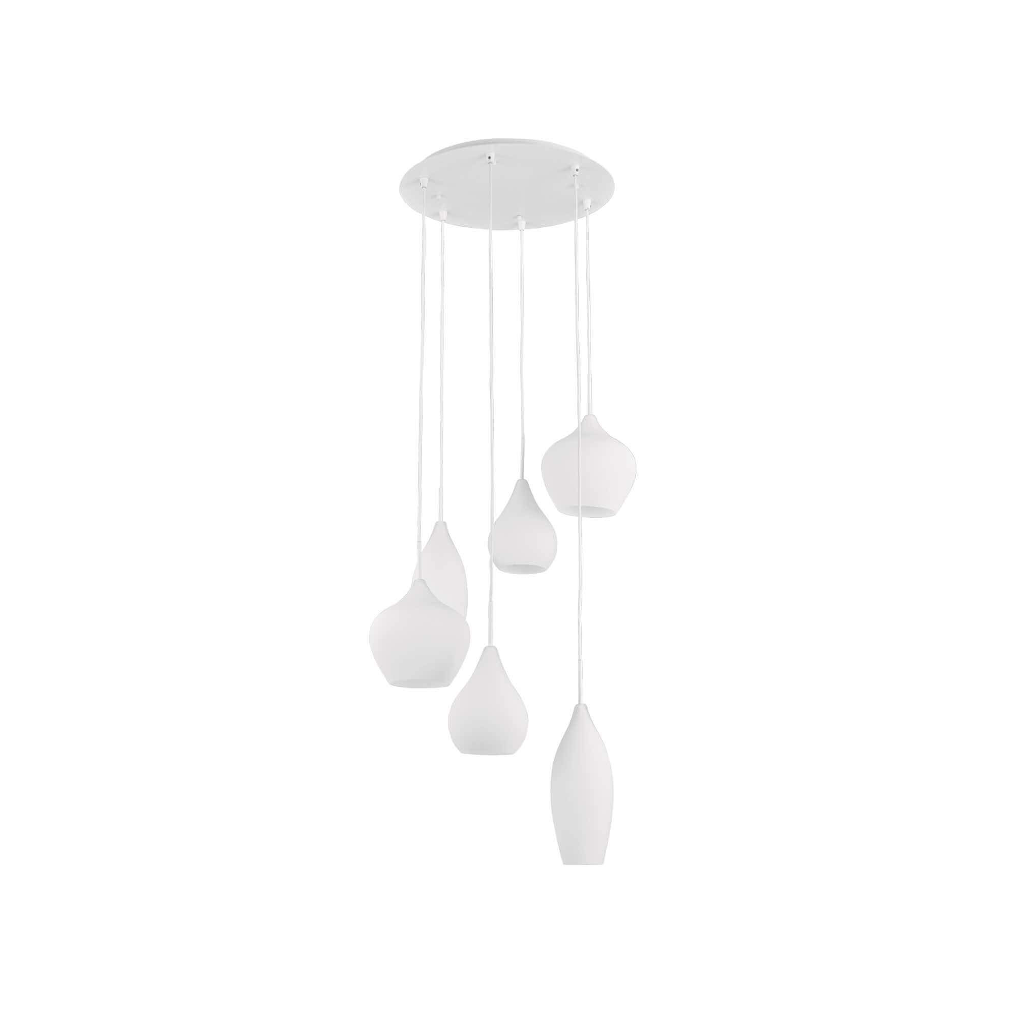 Ideal Lux  Suspension Blanche Soft 6 Ampoules , Leroy Merlin