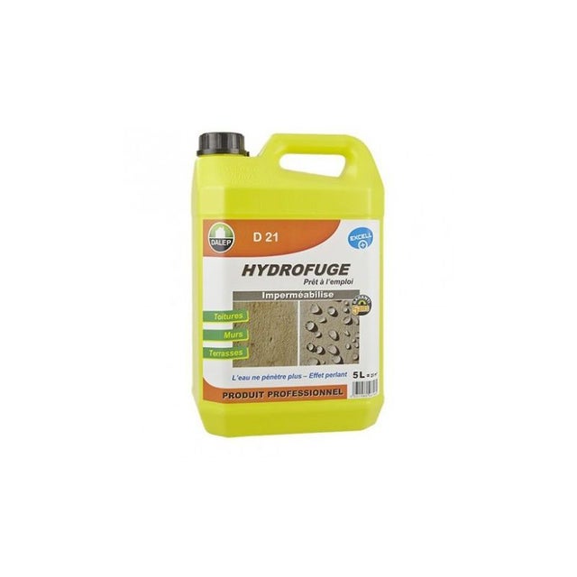 Hydrofuge Dalep D21 - Anti-taches pour pierre et toiture - 5 litres - 221 005