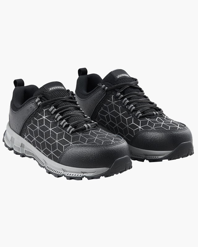 Chaussures à embout en acier pour hommes SucceBuy, taille US 11, chaussures de travail athlétiques, sécurité coussinée, baskets indestructibles