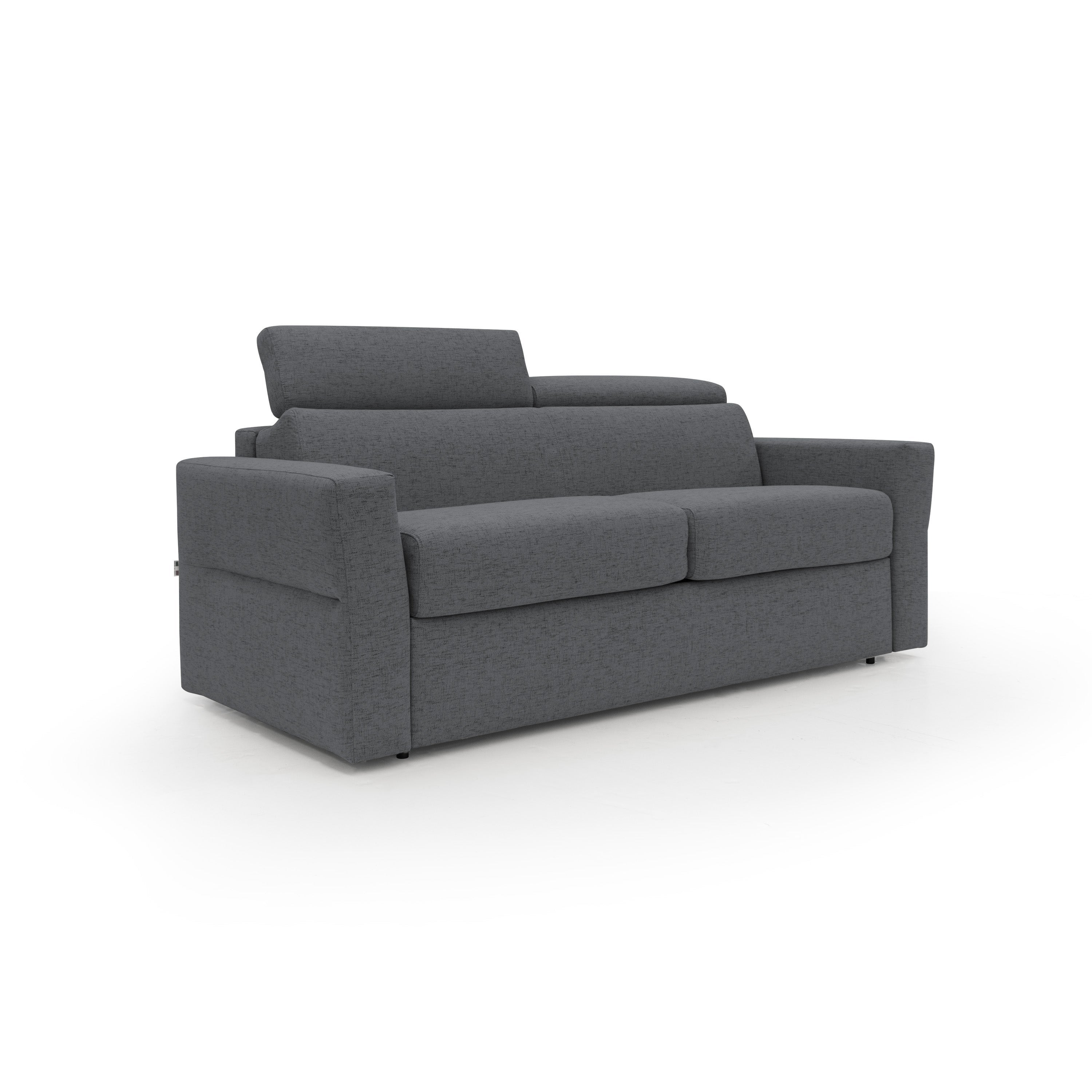 Avalon sofá cama con colchón de 18 cm de altura en tejido impermeable 180 cm (120x197 cm) antracita