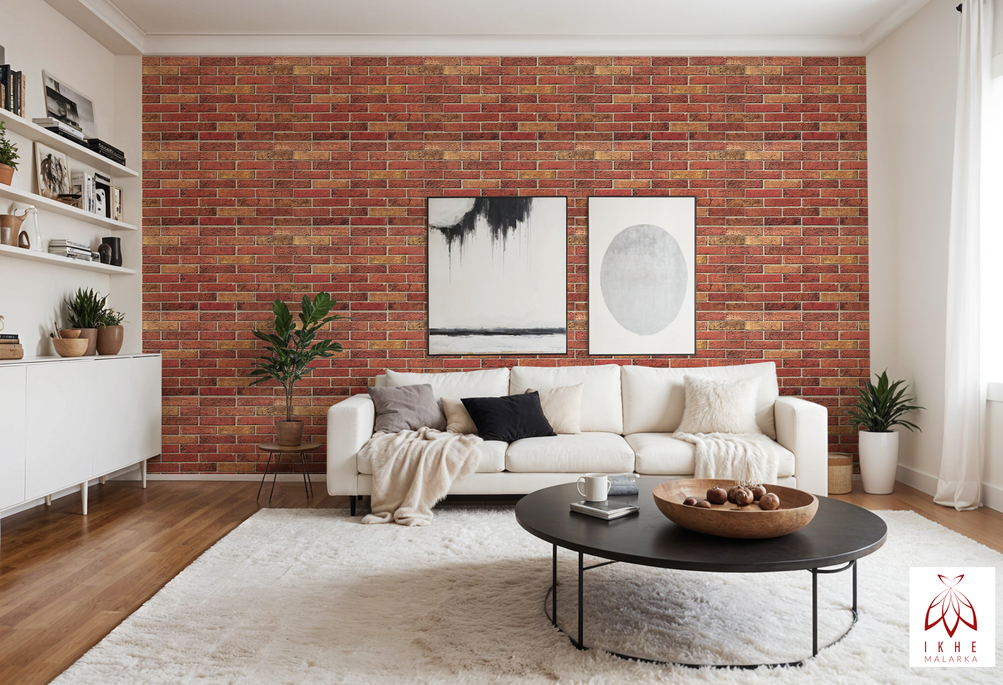 4 m²/10 pièce 3D PVC IMITATION TUILES panneaux muraux revêtement mural DECOR PVC bardage carreaux imitation Red Fire Brick épaisseur 1mm ! - 2