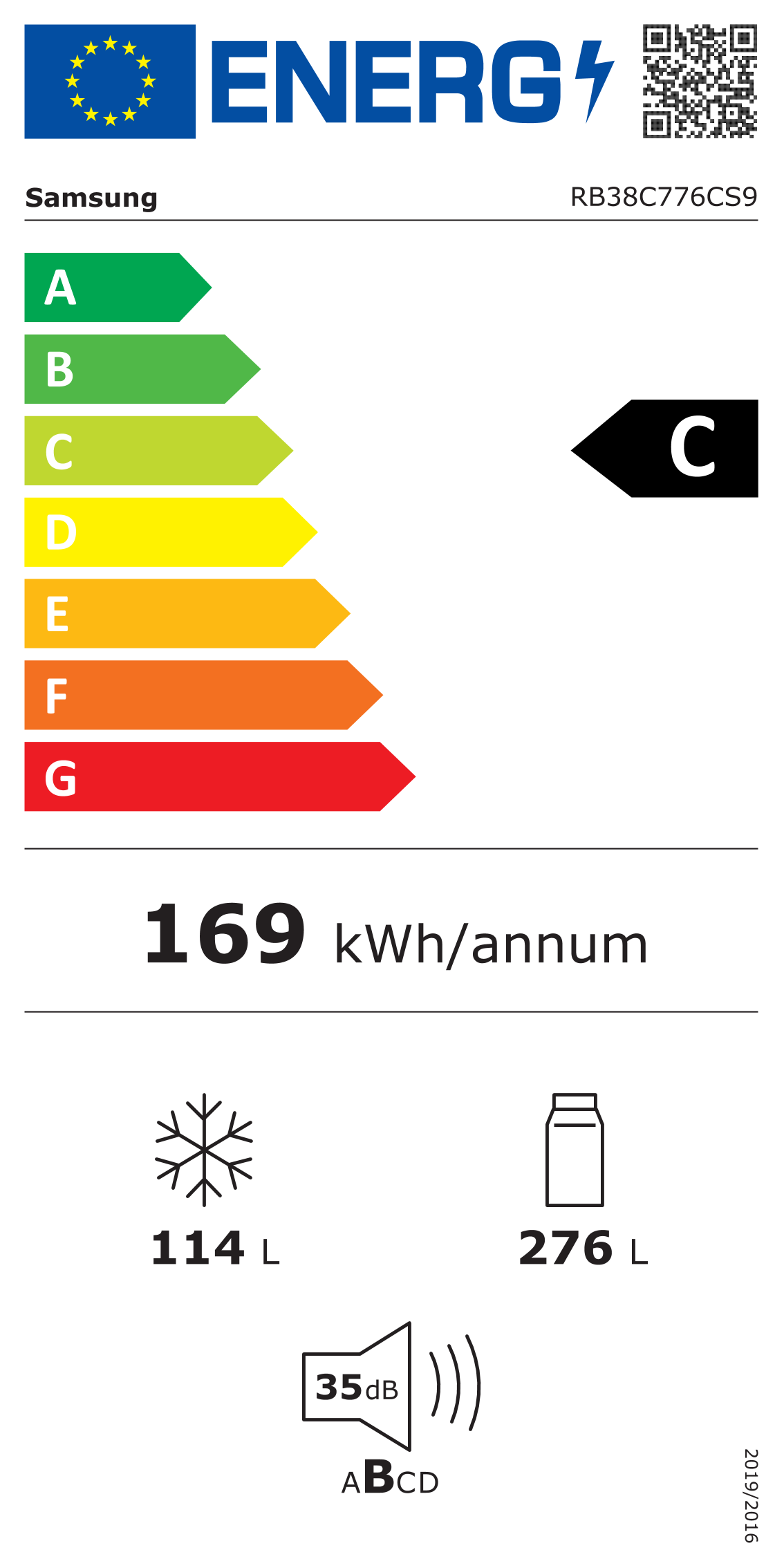 Samsung RB38C776CS9/EF réfrigérateur-congélateur Pose libre 390 L C Acier inoxydable - 8