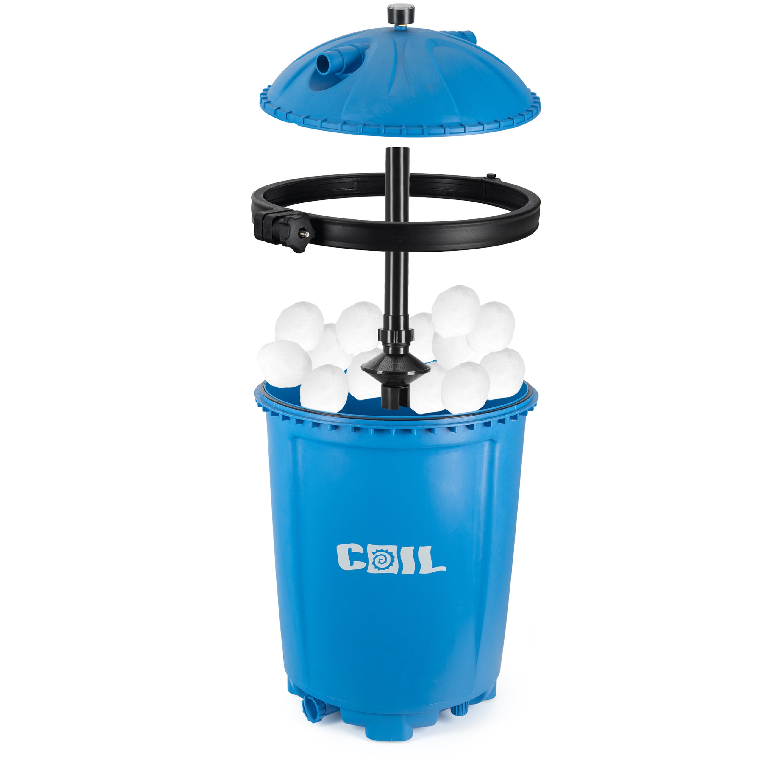 COIL Pompa piaskowa do basenu Bestway Intex. wydajność 8500l/h + kulki filtracyjne Aquallon 925g - 8
