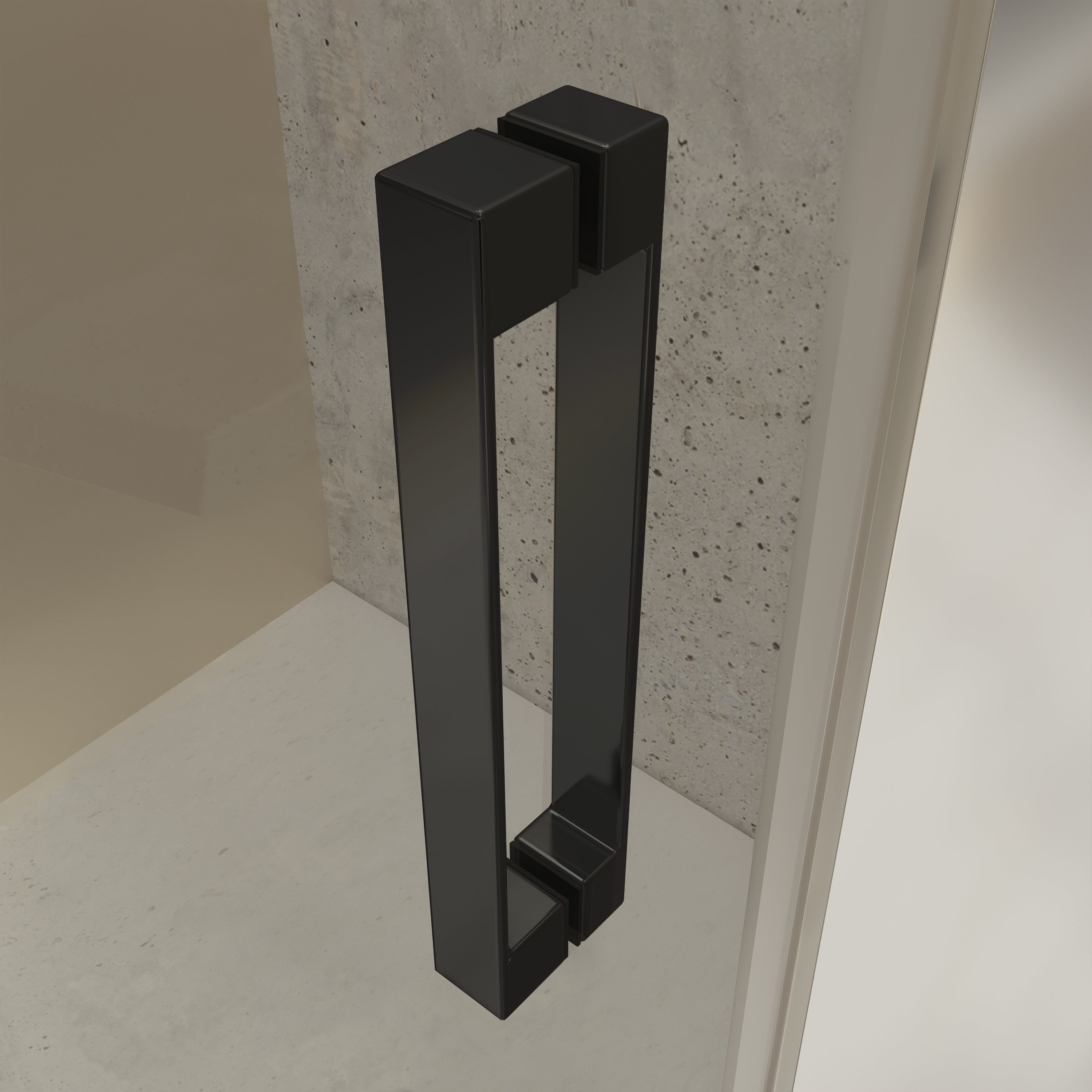 Mamparas de Ducha Corredera con Cristal Templado 6mm Antical- Perfilería Negra Mate - 139 a 141 cm Ancho Adaptable 4cm x 195cm (Alto) - 3