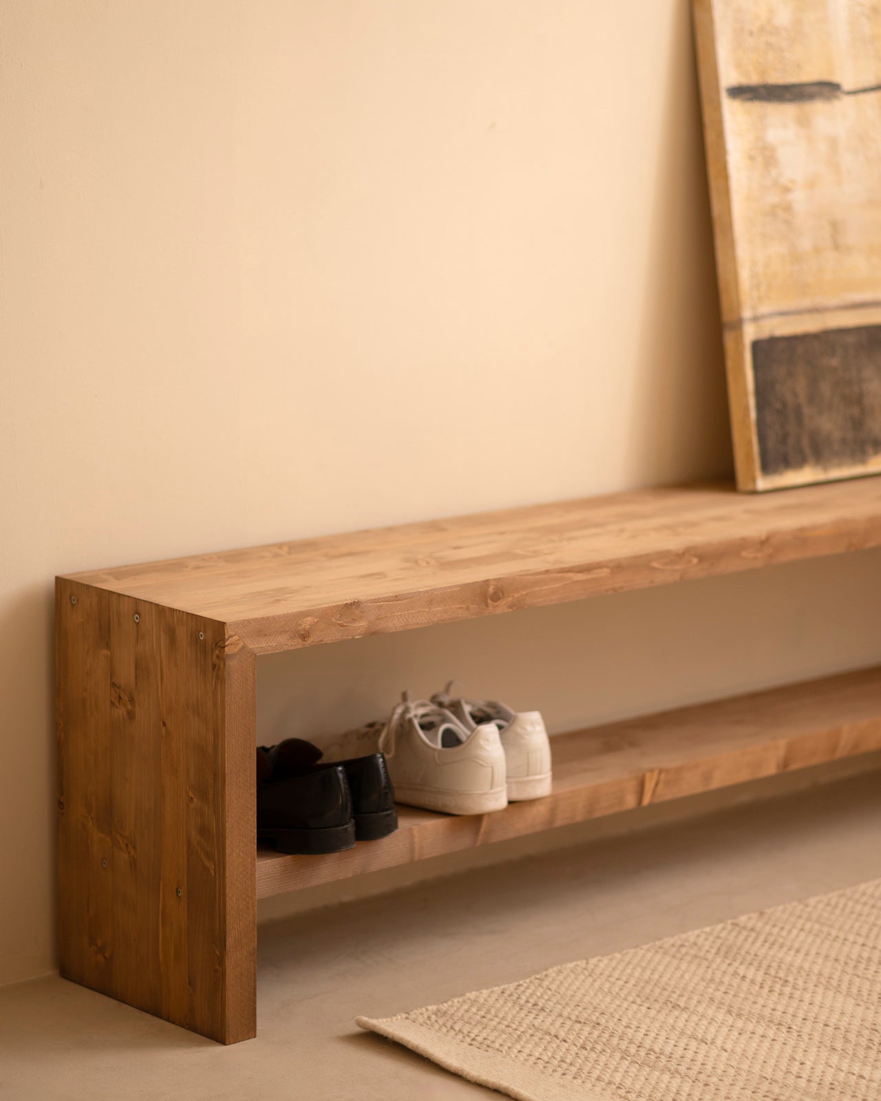 GIORGIA - Tableau décoratif sur toile de coton sans cadre peint à la main à la peinture à l'huile 100x80cm - DECOWOOD - 3