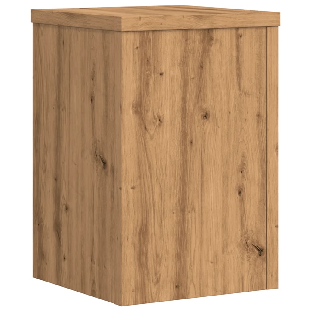 Supports pour plantes 2 pcs chêne artisanal bois d'ingénierie - 7