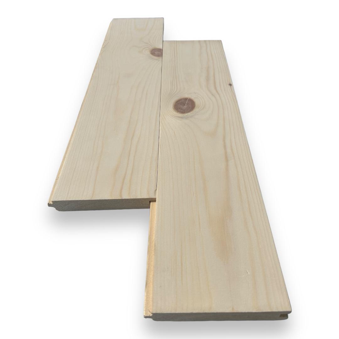 Pavimento interno in PINO massiccio 240x12x2 cm 10 m2/scatola (35 doghe) - 8