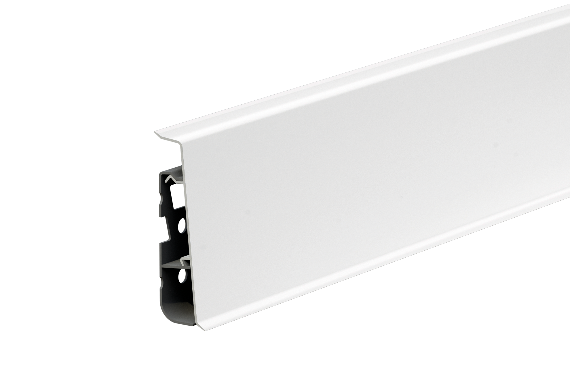 Listwa przypodłogowa PVC Hi Line Prestige 22x75mm Cezar Biały RAL9003 Mat 2,50m